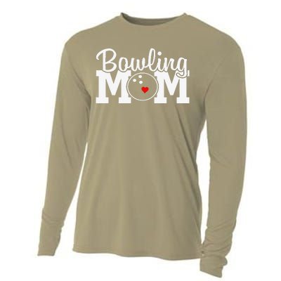 Bowling Mom Mothers Day Birthday Party For Women's Players Cooling Performance Long Sleeve Crew