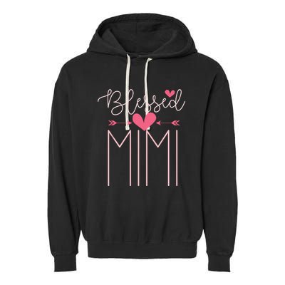 Blessed Mimi Mothers Day Grandparents Day Mimi Garment-Dyed Fleece Hoodie