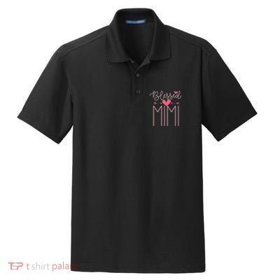 Blessed Mimi Mothers Day Grandparents Day Mimi Dry Zone Grid Polo