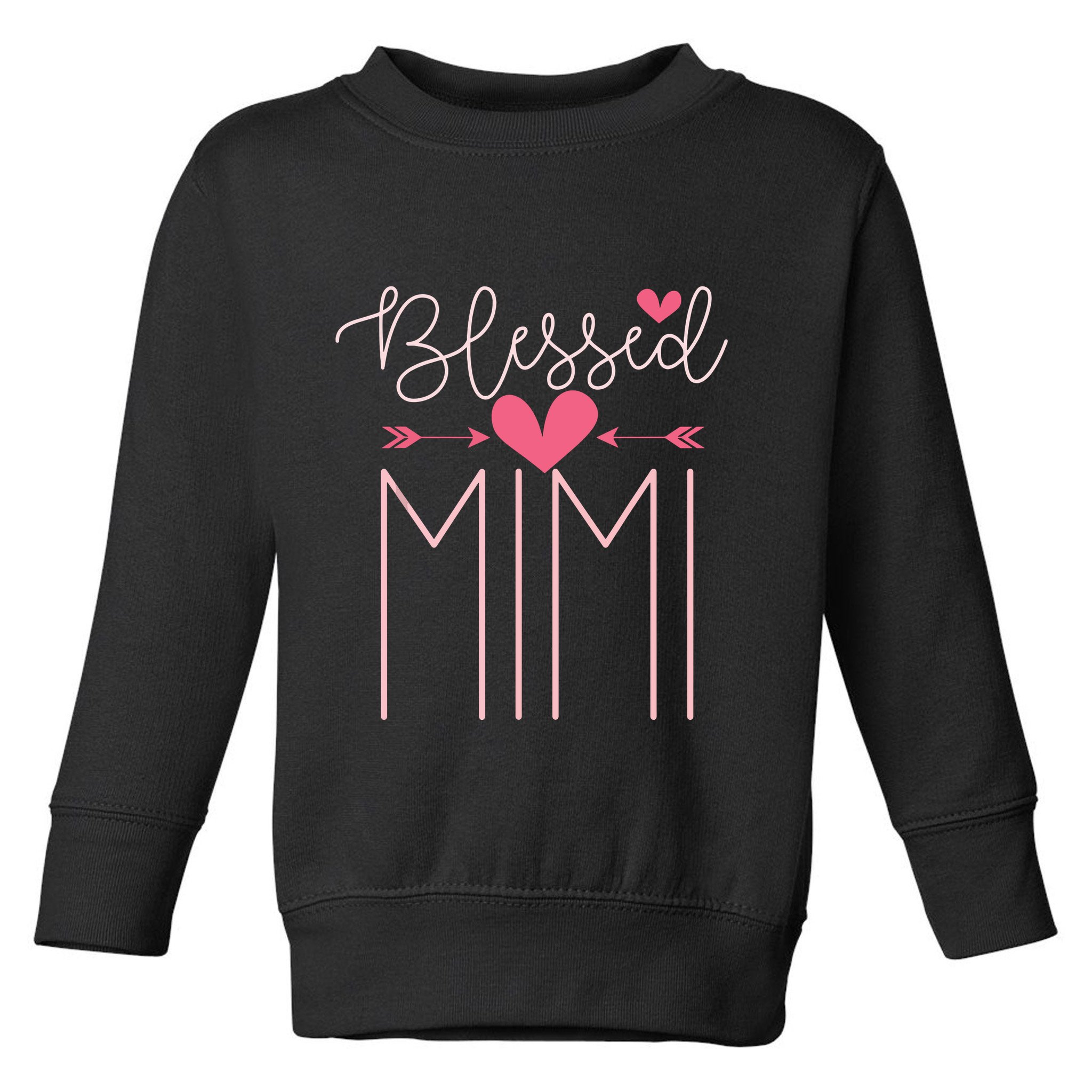 Blessed Mimi Mothers Day Grandparents Day Mimi Toddler Sweatshirt
