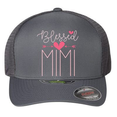 Blessed Mimi Mothers Day Grandparents Day Mimi Flexfit Unipanel Trucker Cap