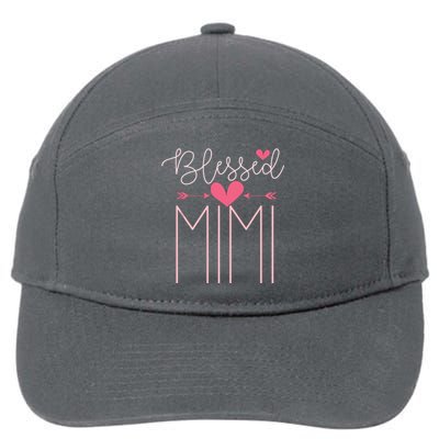 Blessed Mimi Mothers Day Grandparents Day Mimi 7-Panel Snapback Hat