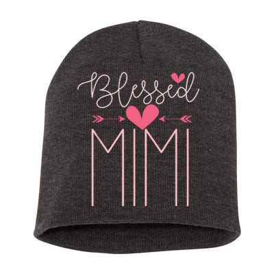 Blessed Mimi Mothers Day Grandparents Day Mimi Short Acrylic Beanie