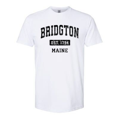 Bridgton Maine Me Vintage Sports Established Softstyle CVC T-Shirt