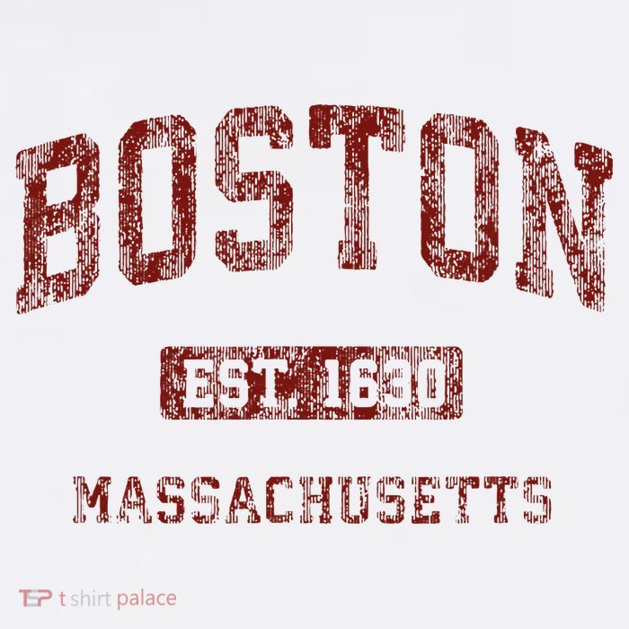 Boston Massachusetts Ma Vintage Athletic Sports Design Tall T-Shirt