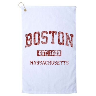 Boston Massachusetts Ma Vintage Athletic Sports Design Golf Towel