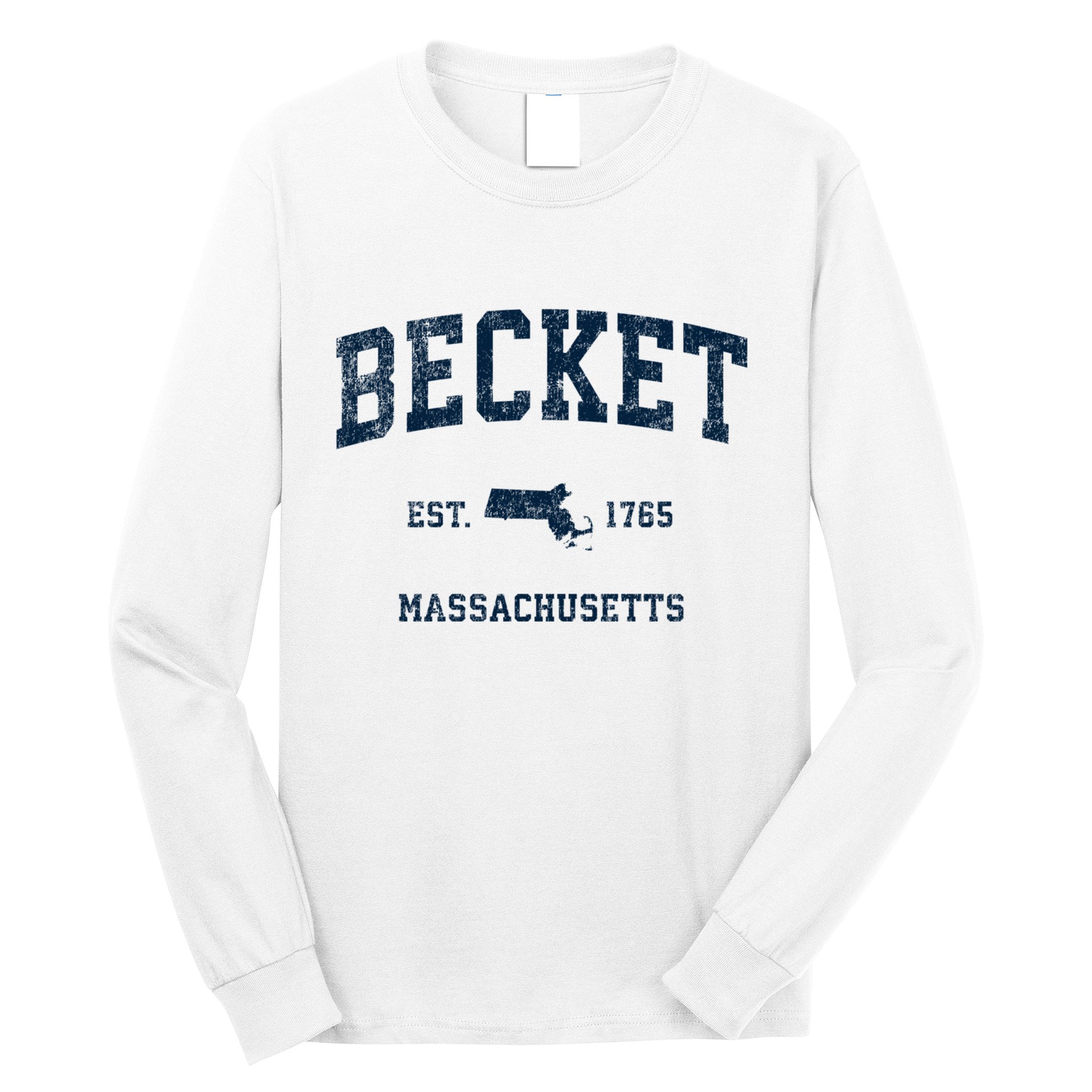 Becket Massachusetts Ma Vintage Sports Long Sleeve Shirt