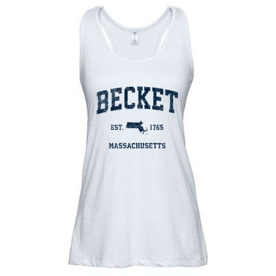 Becket Massachusetts Ma Vintage Sports Ladies Essential Flowy Tank