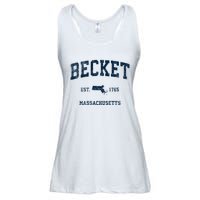 Becket Massachusetts Ma Vintage Sports Ladies Essential Flowy Tank