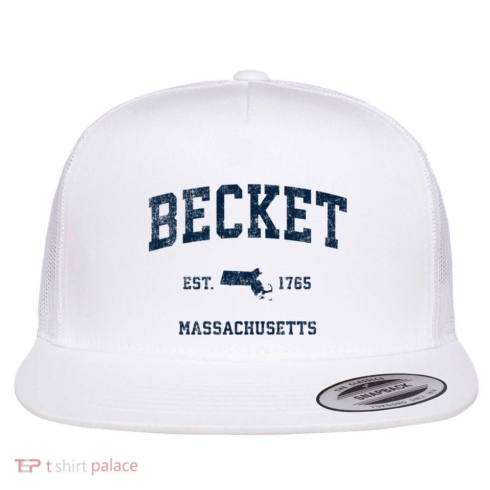 Becket Massachusetts Ma Vintage Sports Flatbill Hat