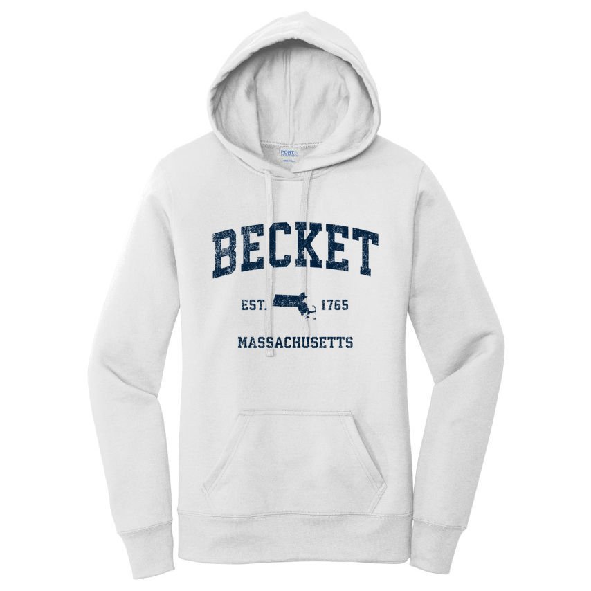 Becket Massachusetts Ma Vintage Sports Women's Pullover Hoodie