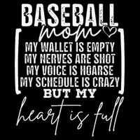Baseball Mom My Wallet Is Empty My Nerves Are Shot Bucket Hat