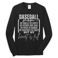 Baseball Mom My Wallet Is Empty My Nerves Are Shot Tall Long Sleeve T-Shirt