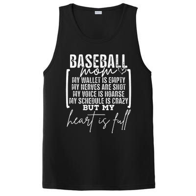 Baseball Mom My Wallet Is Empty My Nerves Are Shot PosiCharge Competitor Tank