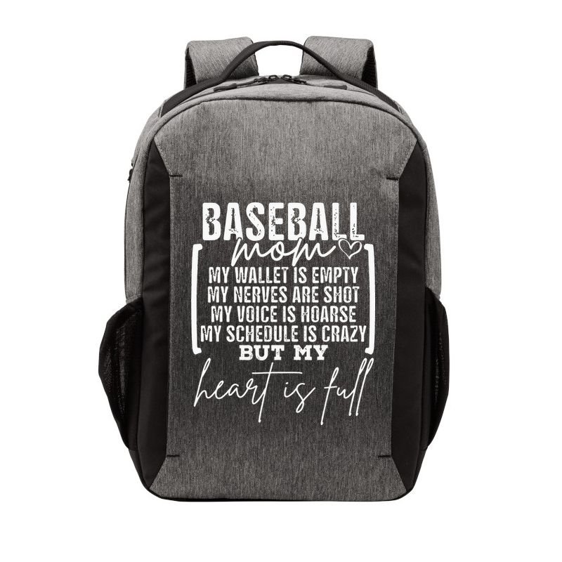 Baseball Mom My Wallet Is Empty My Nerves Are Shot Vector Backpack
