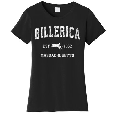 Billerica Massachusetts Ma Vintage Athletic Sports Women's T-Shirt