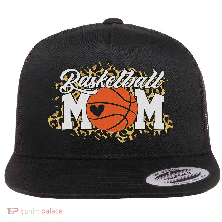 Basketball Mom Mom Game Day Outfit Mothers Day Gift Flat Bill Trucker Hat
