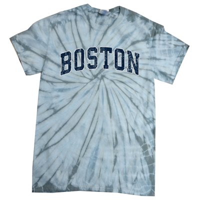 Boston Massachusetts Ma Vintage Sports Design Design Tie-Dye T-Shirt