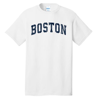 Boston Massachusetts Ma Vintage Sports Design Design Tall T-Shirt