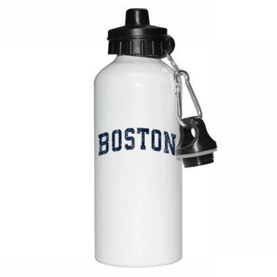 Boston Massachusetts Ma Vintage Sports Design Design Aluminum Water Bottle