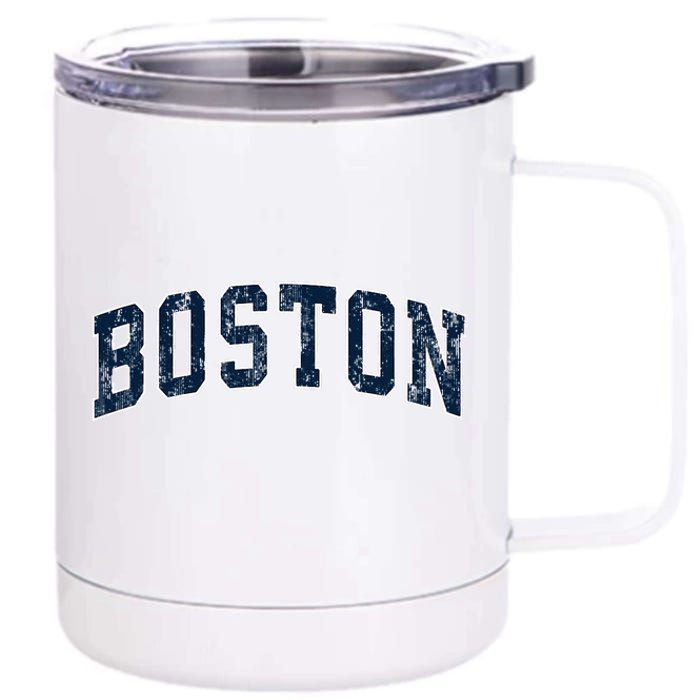 Boston Massachusetts Ma Vintage Sports Design Design 12 oz Stainless Steel Tumbler Cup