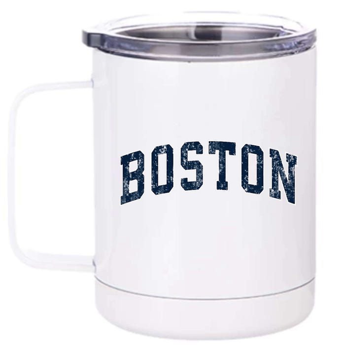 Boston Massachusetts Ma Vintage Sports Design Design 12 oz Stainless Steel Tumbler Cup