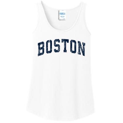 Boston Massachusetts Ma Vintage Sports Design Design Ladies Essential Tank