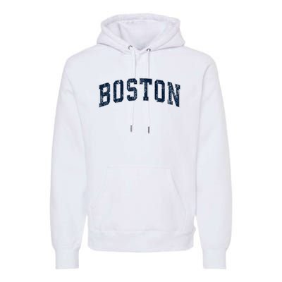 Boston Massachusetts Ma Vintage Sports Design Design Premium Hoodie