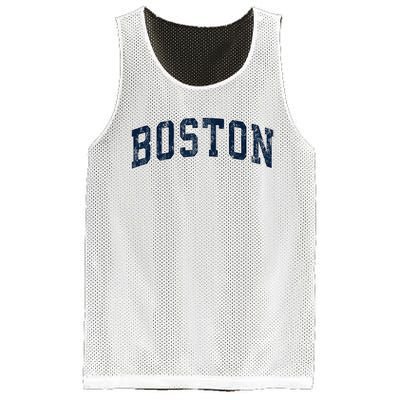 Boston Massachusetts Ma Vintage Sports Design Design Mesh Reversible Basketball Jersey Tank