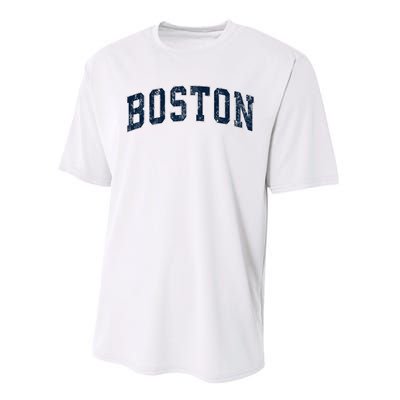 Boston Massachusetts Ma Vintage Sports Design Design Performance Sprint T-Shirt