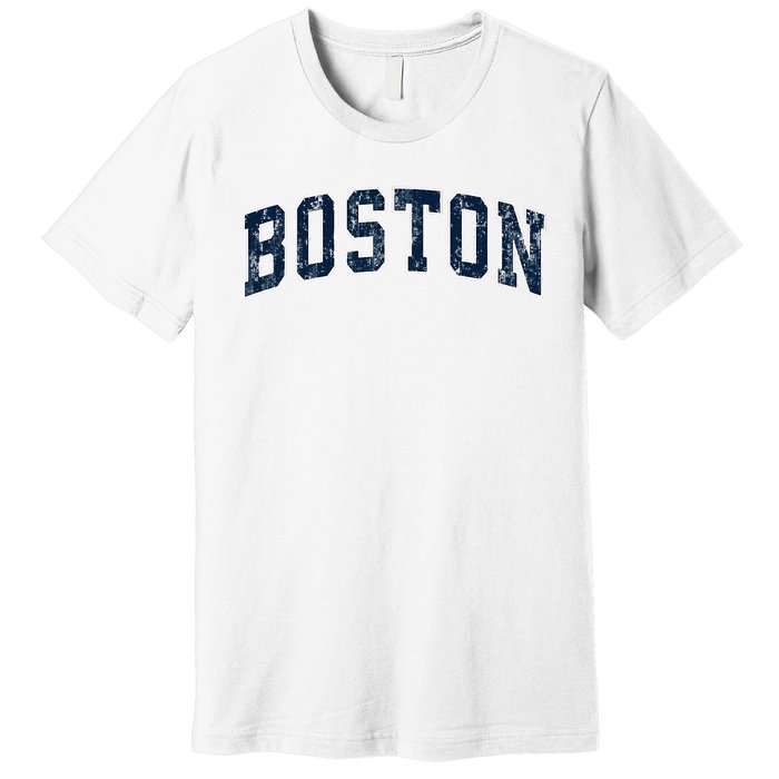 Boston Massachusetts Ma Vintage Sports Design Design Premium T-Shirt