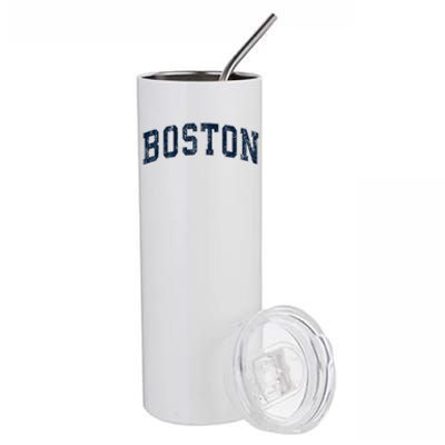 Boston Massachusetts Ma Vintage Sports Design Design Stainless Steel Tumbler