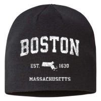 Boston Massachusetts Ma Vintage Sports Sustainable Beanie