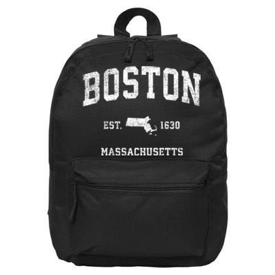 Boston Massachusetts Ma Vintage Sports 16 in Basic Backpack