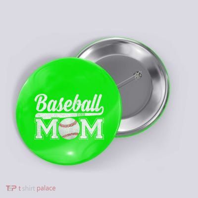 Baseball Mom Mothers Day For Mama Mommy Of Baseball Player Button