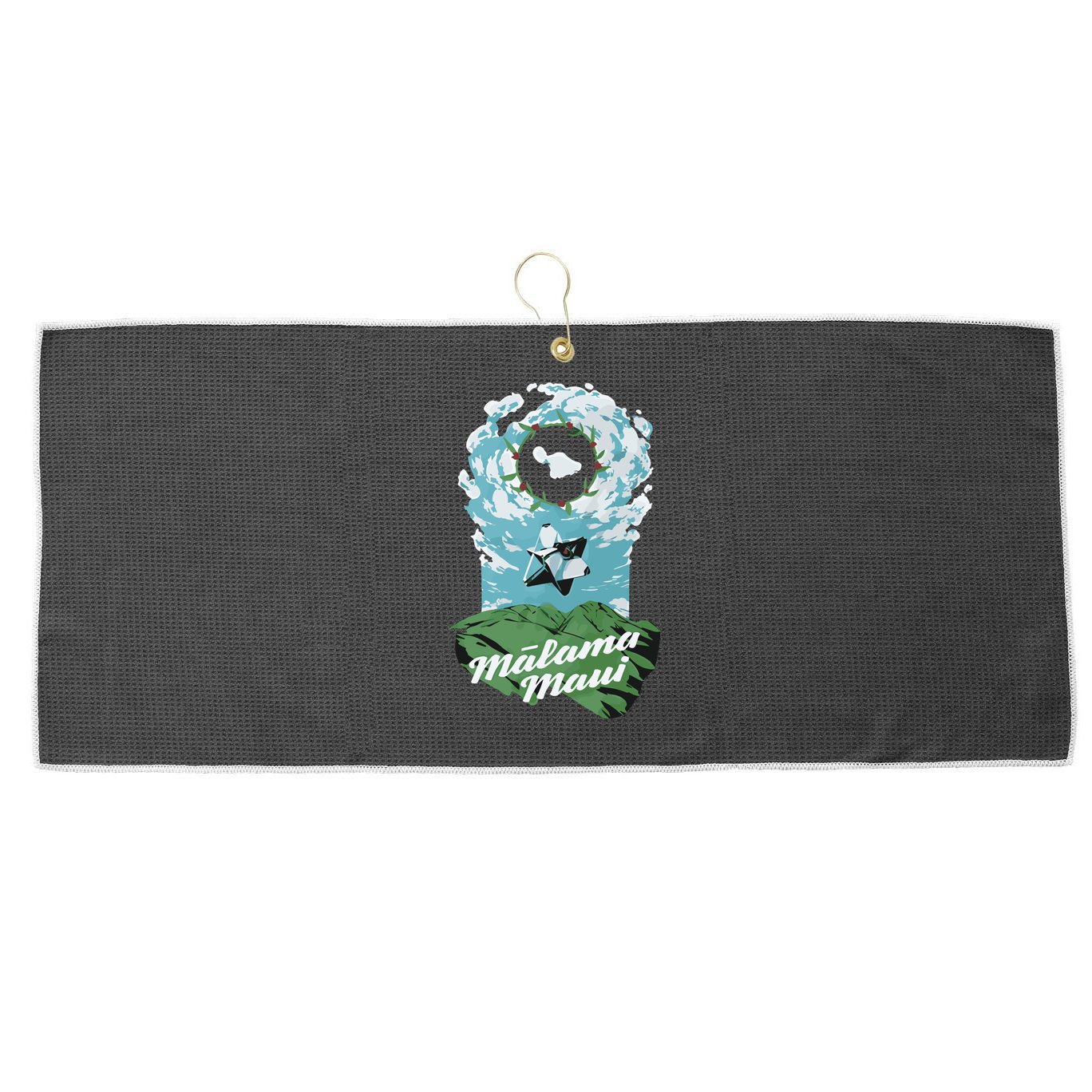 Bungielove Malama Maui Limited Large Microfiber Waffle Golf Towel