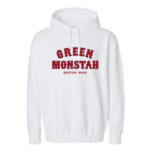 Boston Mass New England Sports Garment-Dyed Fleece Hoodie