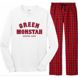 Boston Mass New England Sports Long Sleeve Pajama Set