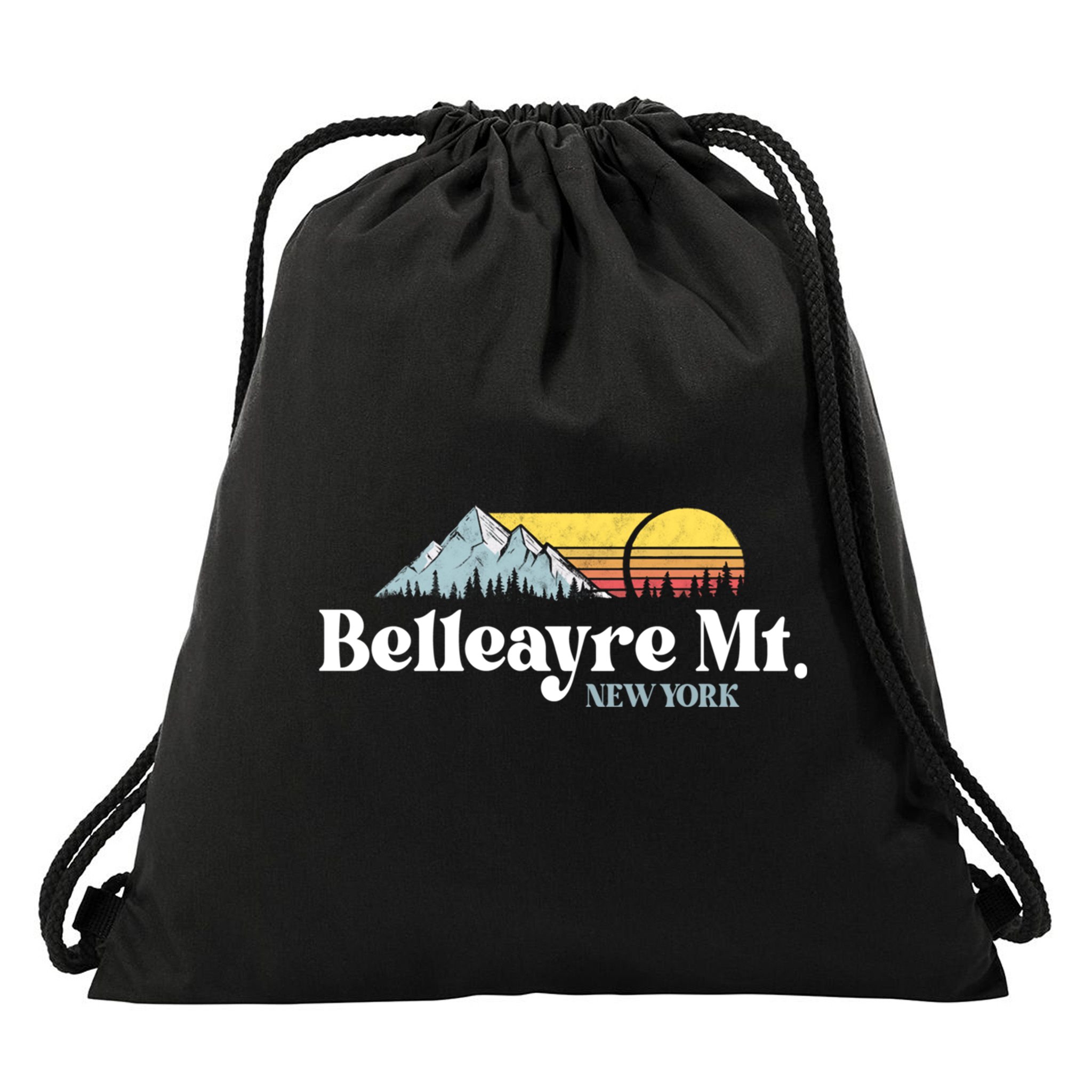 Belleayre Mountain New York Ski Slope Lift Snowboard Hiking Cool Gift Drawstring Bag