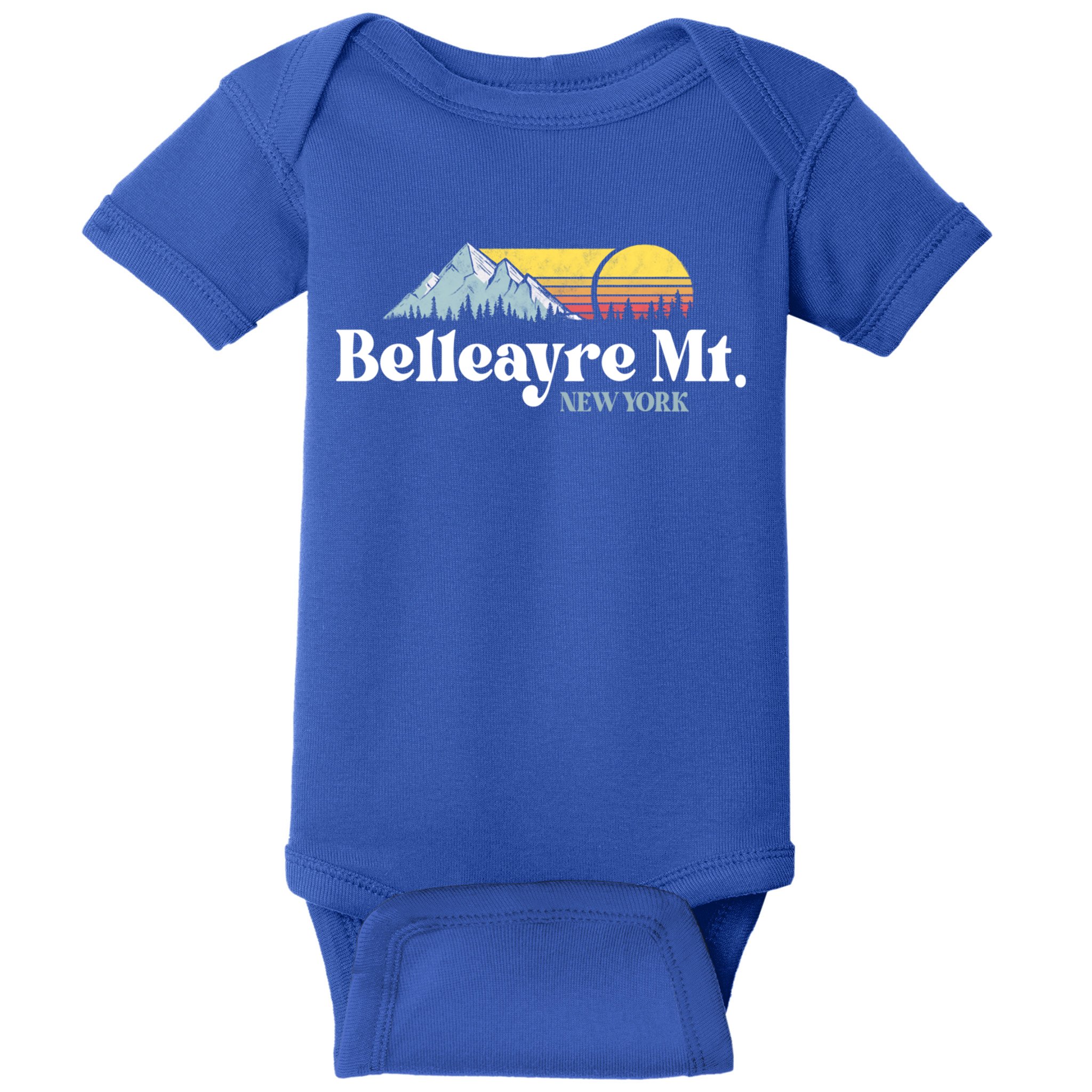 Belleayre Mountain New York Ski Slope Lift Snowboard Hiking Cool Gift Baby Bodysuit