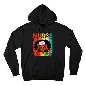 Black Man Nurse Afro Black History Month Juneteenth Hoodie