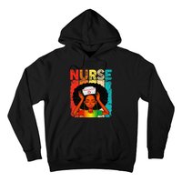 Black Man Nurse Afro Black History Month Juneteenth Hoodie