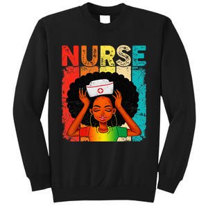 Black Man Nurse Afro Black History Month Juneteenth Sweatshirt