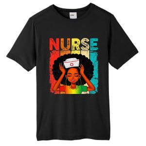 Black Man Nurse Afro Black History Month Juneteenth Tall Fusion ChromaSoft Performance T-Shirt