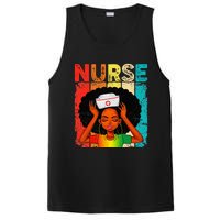 Black Man Nurse Afro Black History Month Juneteenth PosiCharge Competitor Tank