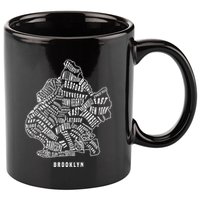 Brooklyn Map Nyc Souvenir Jersey 11oz C Handle Ceramic Mug