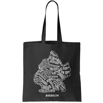 Brooklyn Map Nyc Souvenir Jersey Bag