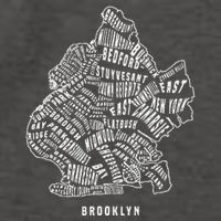 Brooklyn Map Nyc Souvenir Jersey Vector Backpack