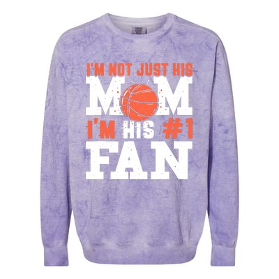 Basketball Mother Number 1 Fan - Basketball Mom Colorblast Crewneck Sweatshirt