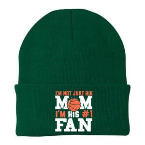 Basketball Mother Number 1 Fan - Basketball Mom Knit Cap Winter Beanie